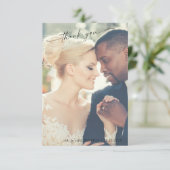 手でモダンレタス2写真結婚ありがとう サンキューカード (スタンド正面)