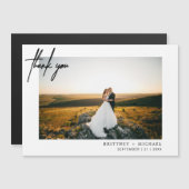 手でモダン手紙を書いた写真ありがとう (正面/裏面)