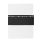 手でレターベリーは黒と白に曲ユニークがる 招待状ベリーバンド (裏面例)