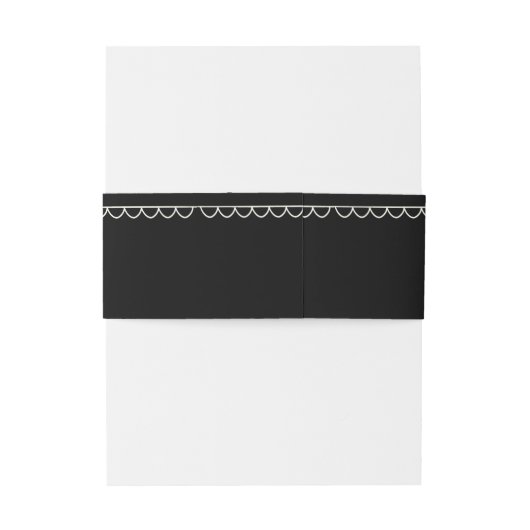 手でレターベリーは黒と白に曲ユニークがる 招待状ベリーバンド (裏面例)