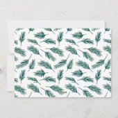 手でレターメリークリスマスグリーン7の写真 シーズンカード (裏面)