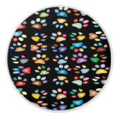 手で印カラフル刷 セラミックノブ (正面)