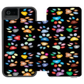 手で印カラフル刷 INCIPIO iPhoneウォレットケース (フォリオ Open)