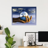 手で夢を見る ポスター (ホームオフィス)