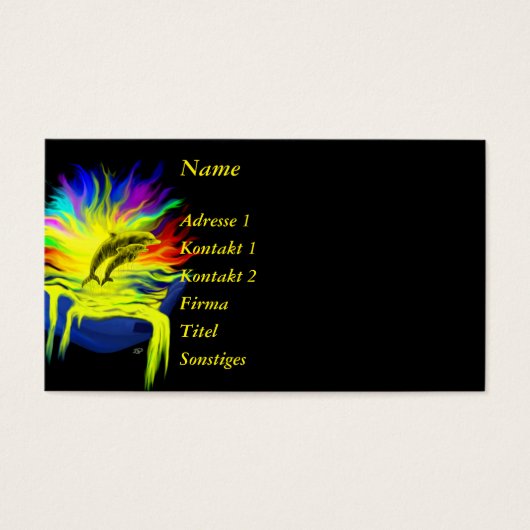 手で太陽の下にいるイルカ (正面)