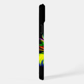 手で太陽の下にいるイルカ iPhoneケース (右側面)