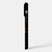 手で太陽の下にいるイルカ iPhoneケース (左側面)