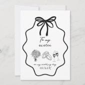 手で妹に弓を引結婚く 招待状 (正面)