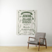 手で市場から新たに引き出されたブライダルシャワー タペストリー (インサイチュ)