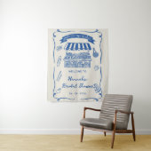 手で市場から新たに引き出されたブライダルシャワー タペストリー (インサイチュ)