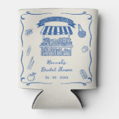 手で市場から新たに引き出されたブライダルシャワー 缶クーラー (正面)