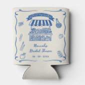 手で市場から新たに引き出されたブライダルシャワー 缶クーラー (裏面)