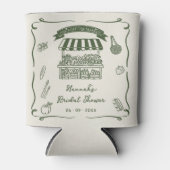 手で市場から新たに引き出されたブライダルシャワー 缶クーラー (正面)