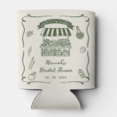 手で市場から新たに引き出されたブライダルシャワー 缶クーラー (裏面)