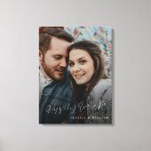 手で手紙を書いた後で幸結婚福に キャンバスプリント (正面)