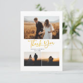 手で手紙を書いた結婚式の日写真ありがとう (スタンド正面)