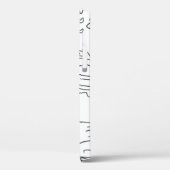 手で描いたふわふわの犬：ヴィンテージパターン。 Case-Mate iPhoneケース (裏面 / 左)