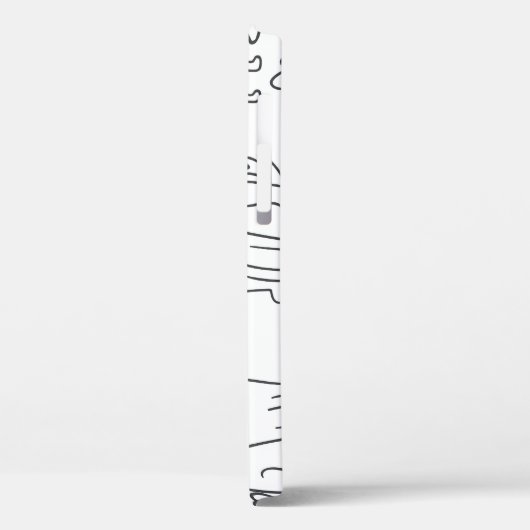 手で描いたふわふわの犬：ヴィンテージパターン。 Case-Mate iPhoneケース (裏面 / 左)