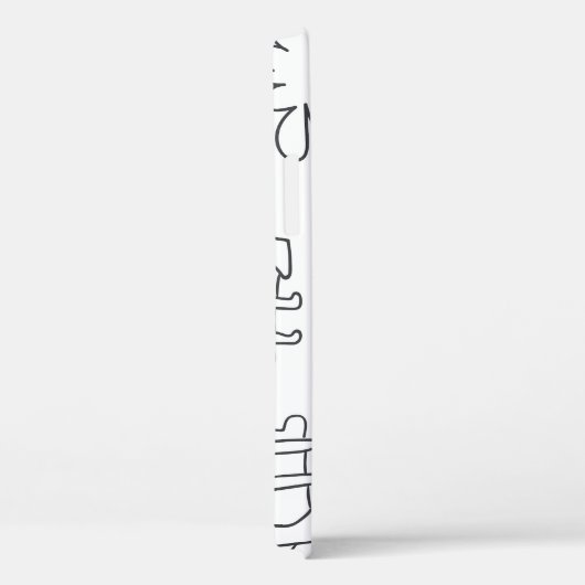 手で描いたふわふわの犬：ヴィンテージパターン。 Case-Mate iPhoneケース (裏面 / 右)