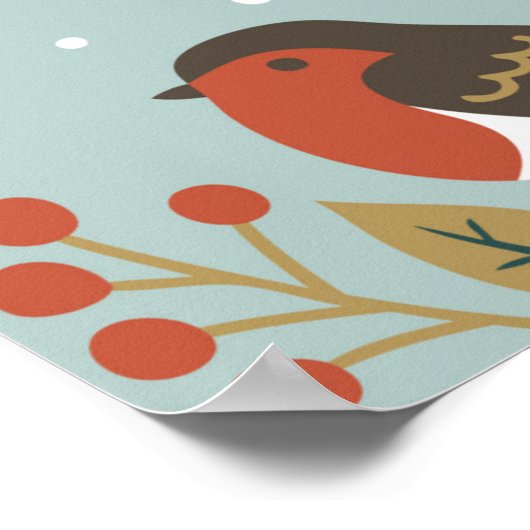 手で描いたシームレスなヴィンテージパターンかわいい前髪 ポスター (角)