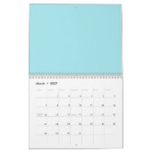 手で描いた夏の熱帯模様 カレンダー (3月 2027)