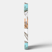 手で描いた夏の熱帯模様 Case-Mate iPhoneケース (裏面 / 左)