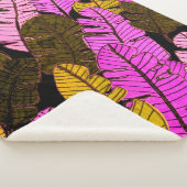 手で描いた熱帯のとシームレスなパタ葉ーン。 シェルパブランケット (3/4)