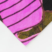 手で描いた熱帯のとシームレスなパタ葉ーン。 フリースブランケット (角)