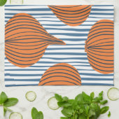 手で描いた玉ねぎ球根、壁オーガニック紙 キッチンタオル (折り畳み)