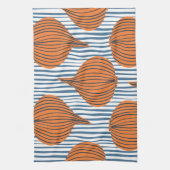 手で描いた玉ねぎ球根、壁オーガニック紙 キッチンタオル (縦)