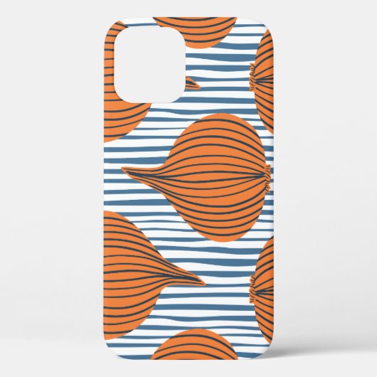 手で描いた玉ねぎ球根、壁オーガニック紙 Case-Mate iPhoneケース (裏面)