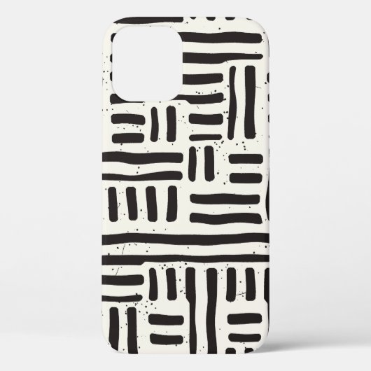 手で描いた線、グランギーのシームレスなテクスチャ。 Case-Mate iPhoneケース (裏面)