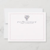 手で描いた花、点々のある子供部屋から枠 招待状 (正面)