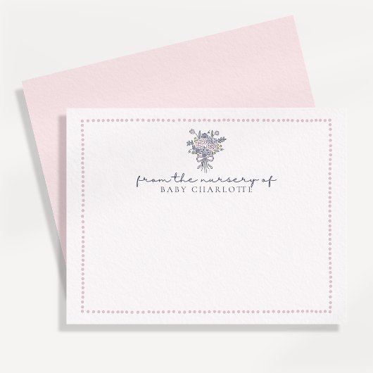 手で描いた花、点々のある子供部屋から枠 招待状