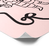 手で描かれたウィイミディカルなドードルクリスマスのパーティー ポスター (角)