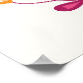 手で描かれた春夏の要素のコレクションwi ポスター (角)