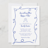 手で描く前に青いもの 招待状 (正面)