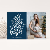 手で文字すべて落ち着いているAll明るい海軍の写真 シーズンカード