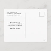 手で文字すべて落ち着いているAll明るい海軍の写真 シーズンポストカード (裏面)