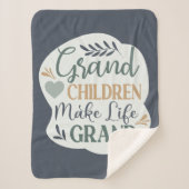 手で文字を与えられた孫は人生を大引用文 シェルパブランケット (正面)