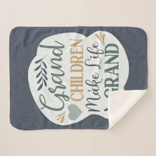 手で文字を与えられた孫は人生を大引用文 シェルパブランケット (正面(横))