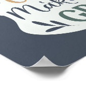 手で文字を与えられた孫は人生を大引用文 ポスター (角)