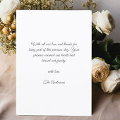 手で書いた書宗教のバプテスマが感謝 サンキューカード