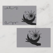 手で月と日を持つ 名刺 (正面/裏面)