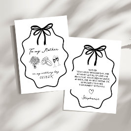 手で私の母に弓フローラを引結婚く 招待状