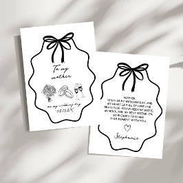 手で私の母に弓フローラを引結婚く 招待状