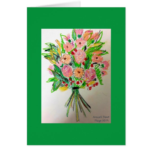 手で結んだ花束 (正面)