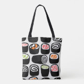 手で継絵を描ぎ目のない模様をV型アジア料理と一緒に作る トートバッグ (裏面)