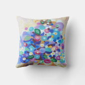 手で見た宝石の明るい花色彩の鮮やか咲き クッション (裏面)