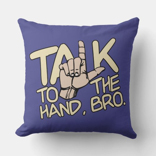 手で話すカスタム装飾用クッション クッション (正面)